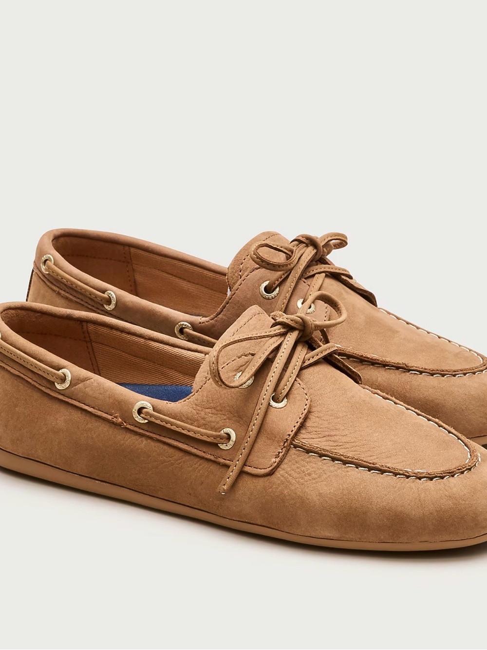 J CREW x Sperry® slim boat shoes in suede 9.5